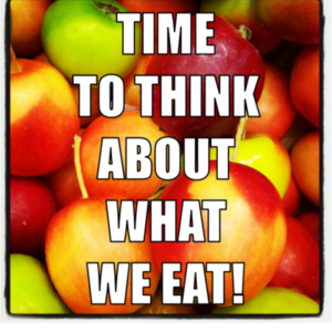 think about what you eat